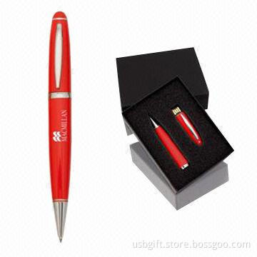 USB Memory Disk, Custom Logo Pen Design, 4GB Memory Capacity, Promotional Gift